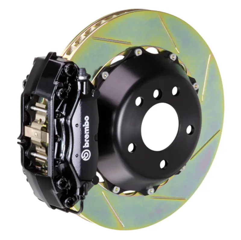 Brembo Rear Big Brake Kit For 1989–1998 Nissan Skyline Gt-R – 4-Piston Calipers, Slotted 345X28Mm Rotors, Black Finish 1