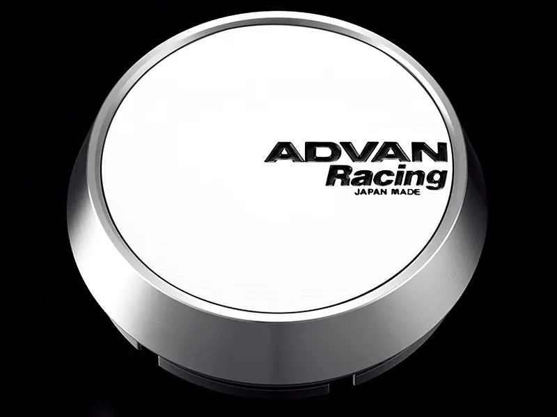 Advan 63Mm Center Cap – White/Silver Anodized Aluminum 1