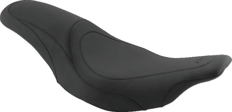 Mustang 99-15 Yamaha Road Star 1600,1700 Wide Touring 2Pc Seat W/Driver Backrest Studs - Black 1
