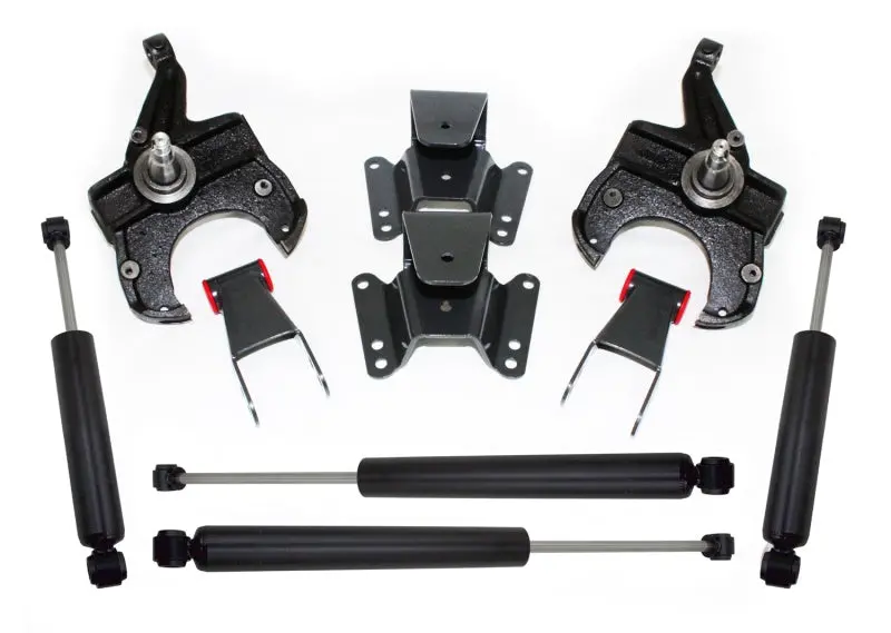 Maxtrac Lowering Spindle Kit For 1973–1987 Chevrolet C10 2Wd – 2.5"/4" Drop, Compatible With 1" Rotors 1