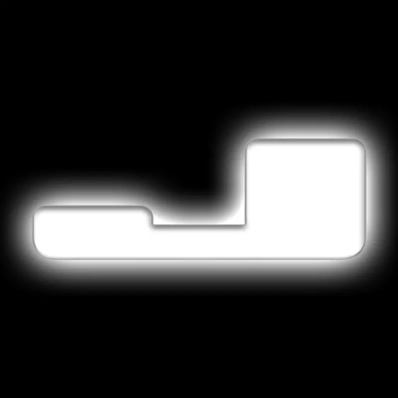 Oracle Illuminated Led Letter Badge – Matte White Finish (Single Letter 'J') 1