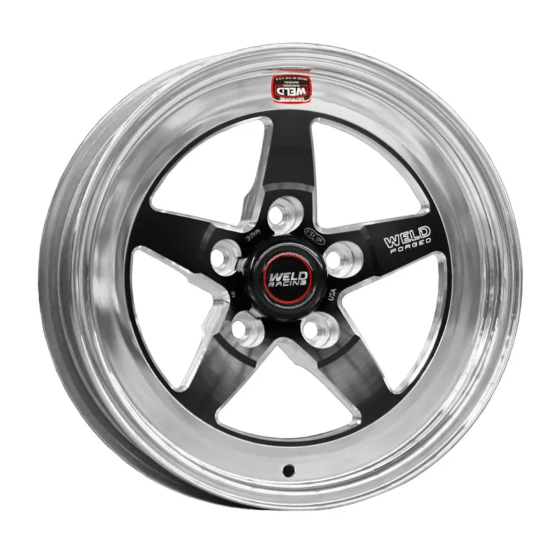 Weld S71 Steel Wheel – 15X3.5", 5X4.5" Bolt Pattern, 0.63" Backspace, Non-Beadlock, Medium Pad, Black Finish 1