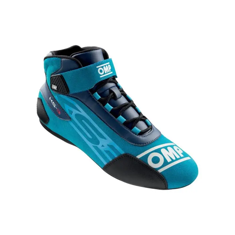 Omp Ks-3 Racing Shoes (2021 Model) – Navy Blue & Cyan, Size 46 1