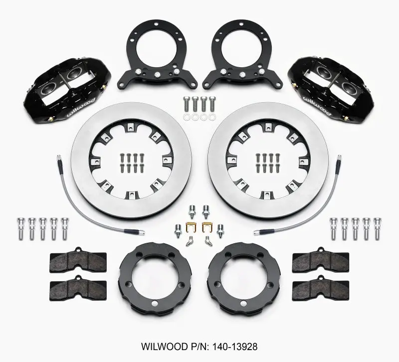 Wilwood D8 Front Brake Hat Kit With 12.19-Inch Rotor For 1976–1977 Ford Bronco Dana 44 Axle 1