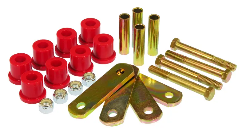 Prothane Heavy-Duty Rear Shackle Kit – Red Polyurethane Upgrade For 1964–1973 Ford Mustang 1