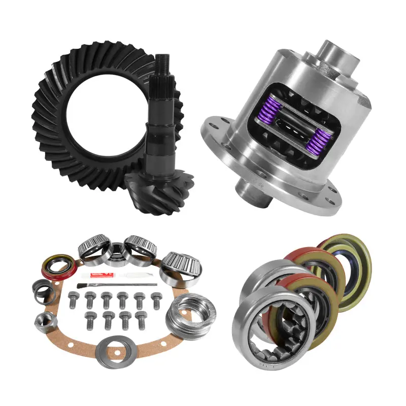 Yukon Gear & Axle 7.5"/7.625" Ring & Pinion Install Kit – Gm 3.23 Ratio, 28-Spline Posi, Includes Bearings 1