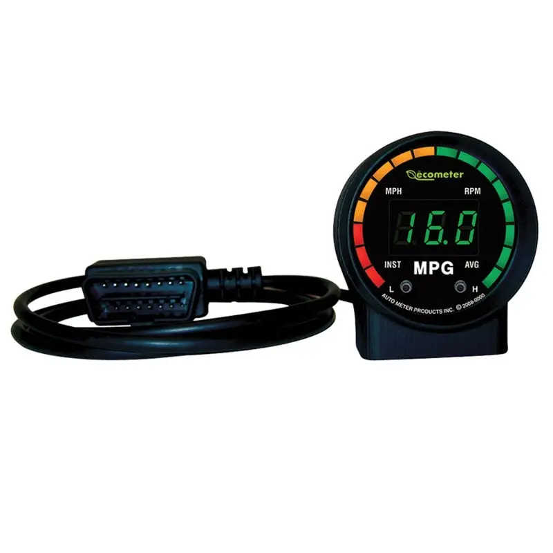 Autometer Ecometer Ii: 2-Inch Digital Gauge Displaying Rpm, Mph, Instant & Avg Mpg Via Can Bus 1