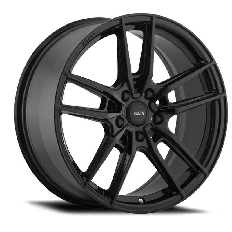 Konig Myth Alloy Wheel – 18X8", 5X120 Bolt Pattern, Et35, Gloss Black Finish 1