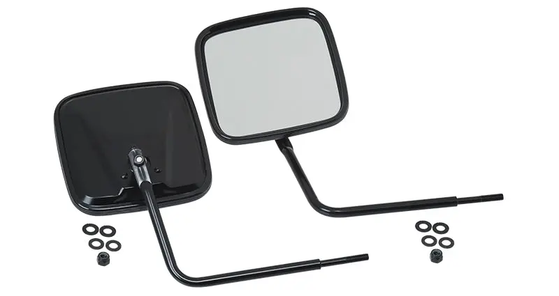 Kentrol Outback Mirror Pair For Jeep Cj/Wrangler (1976–2018) – Powder-Coated Black Finish 1