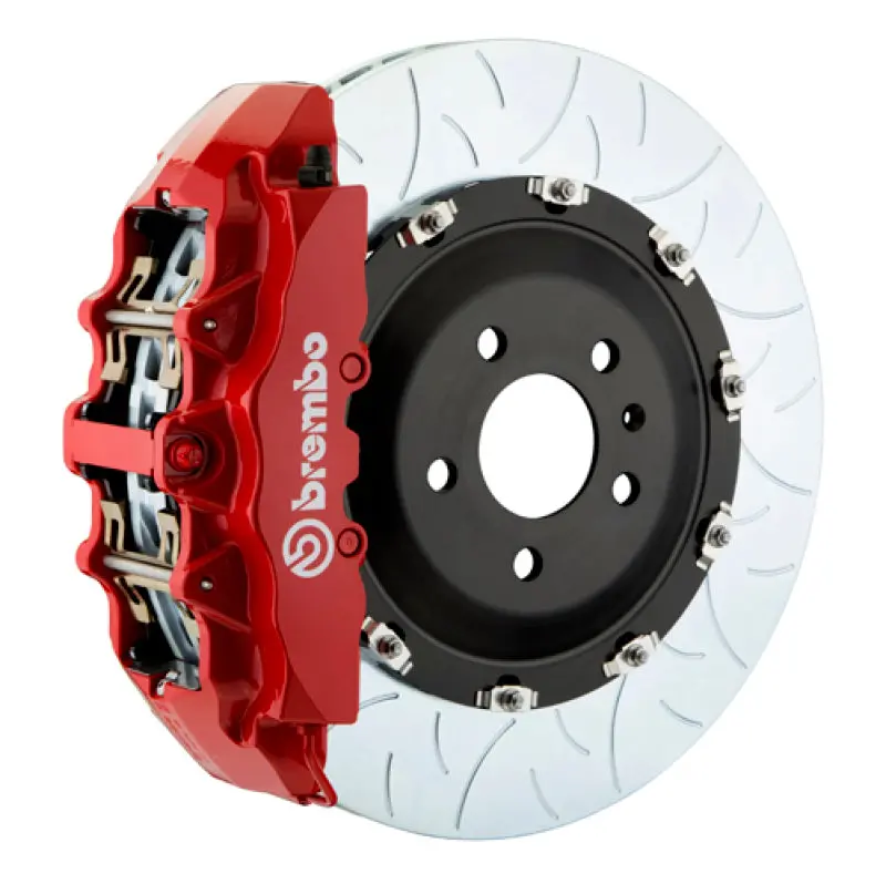 Brembo 21+ Sienna (Xl40) Front Gt Bbk 6 Piston Cast 380X34 2Pc Rotor Slotted Type-3-Red 1