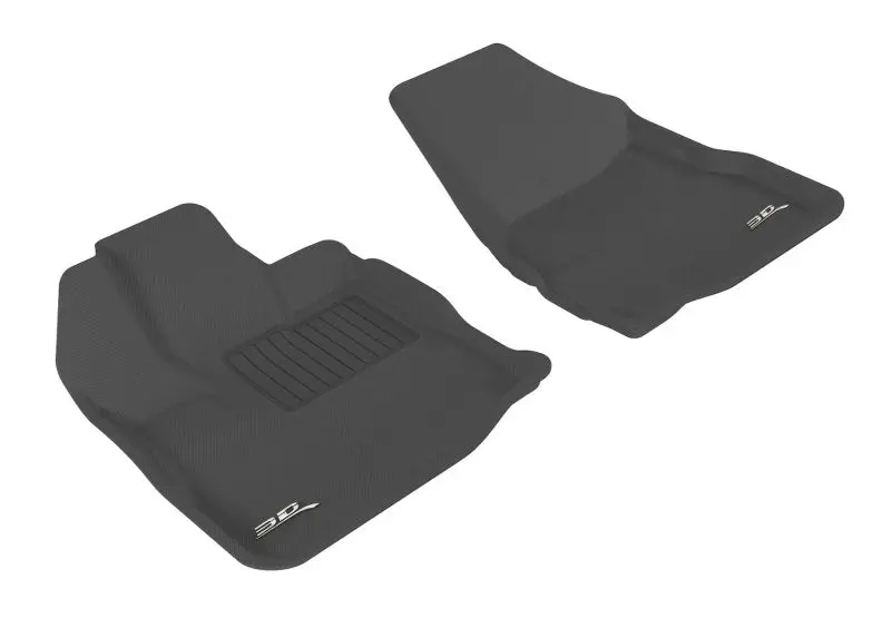 3D Maxpider Kagu Custom Floor Mats For 2010–2017 Chevrolet Equinox & Gmc Terrain – First Row, Black 1
