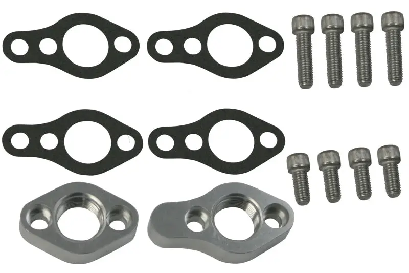 Moroso Remote Water Pump Adapter Kit For Chevrolet Small-Block Engines – Requires Dual -12An Male Fittings 1