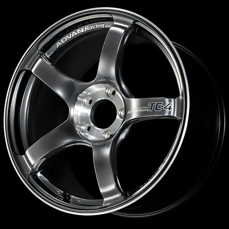 Advan Tc-4 Se Racing Wheel – 16X7", +42Mm Offset, 4X100 Pcd, 63Mm Bore, Hyper Black & Diamond-Cut Finish 1