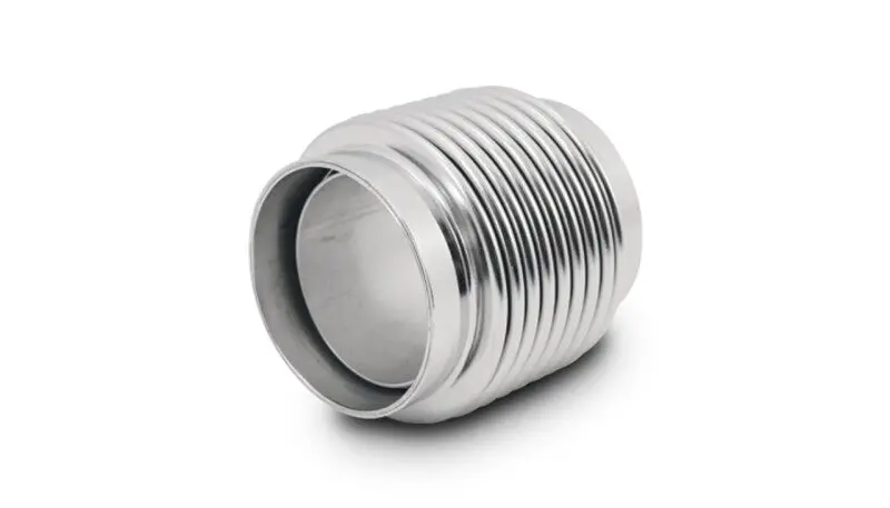 Vibrant Motorsport Bellows – 2.5" Id X 4" Length, 321 Stainless Steel, Electropolished, With Neck & Liner 1