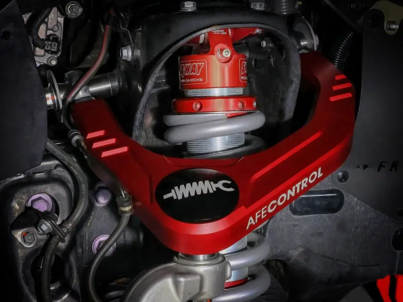 Afe Control Upper Control Arms For 2005–2023 Toyota Tacoma – Red Anodized Billet Aluminum Suspension Upgrade 2