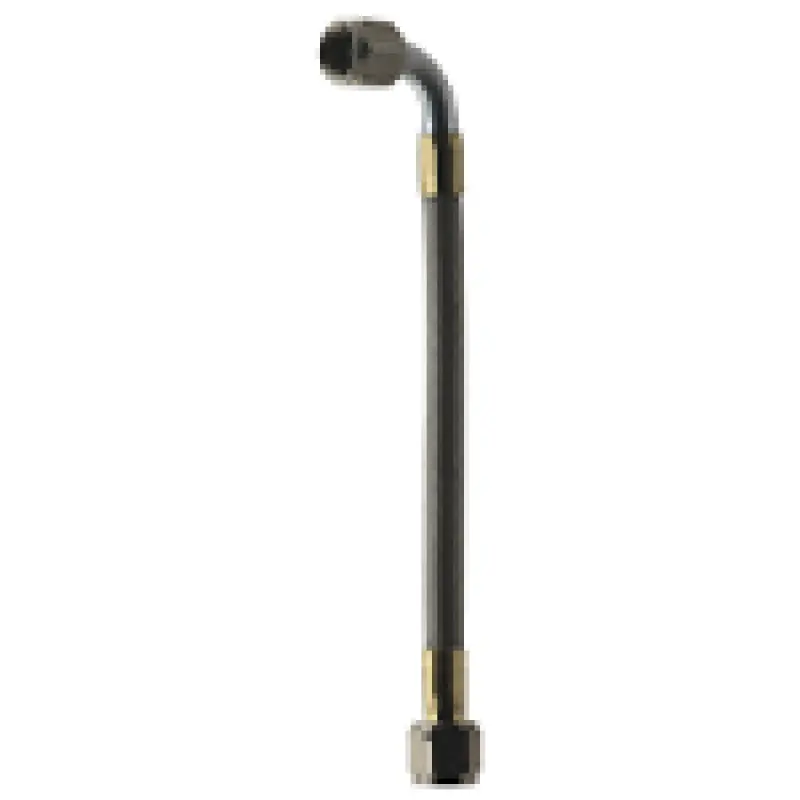 Fragola -8An Stainless Steel Hose Assembly – Straight-To-90° Fitting, 48" Length 1